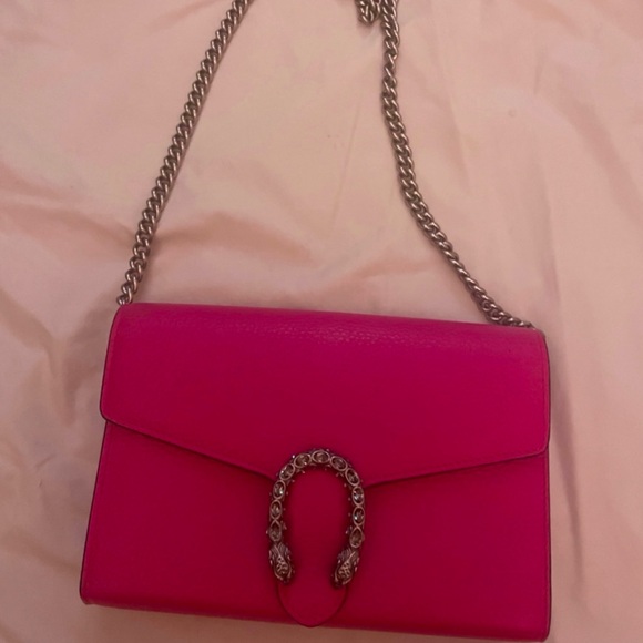 RARE Gucci Dionysus Leather Chain bag hot pink - Picture 7 of 9